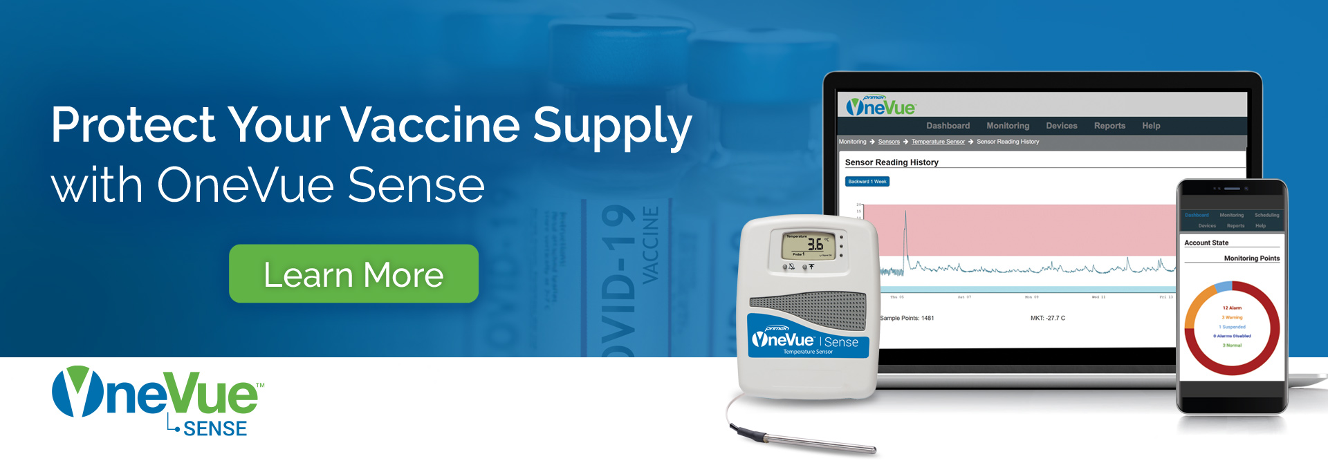 Protect Your Vaccine Supply with OneVue Sense